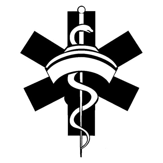 Fashion 12.2cm*15cm Nurse Medical Sign  Car Sticker Car Styling Black/Silver S3-5589