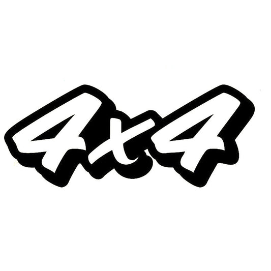 15.5cm*6.4cm 4x4 Offroad Interesting Vinyl Decals Car Sticker Car-styling Black/Silver S6-3554