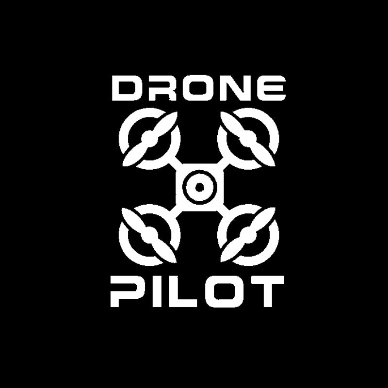 Fashion 10.2CM*13.4CM Cartoon " DRONE PILOT " UAV Drone Car Sticker Vinyl Decal Black/Silver C3-0193