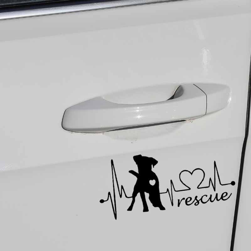 20CM*9CM Jack Russel Terrier Dog Vinyl  Decoration Car Sticker Black/Silver C2-3319
