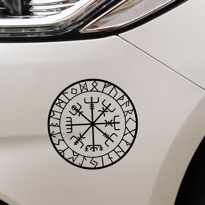 2020 NEW 15cm*15cm Originality Compass Rune Vinyl Car-styling Decal Motorcycle Car Sticker S6-3521