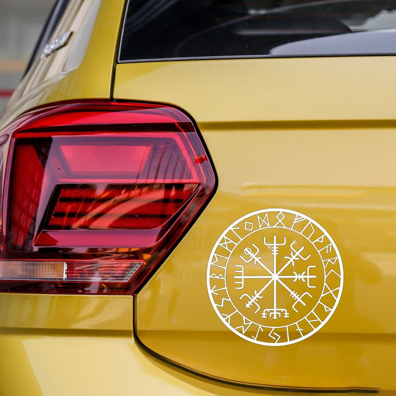 2020 NEW 15cm*15cm Originality Compass Rune Vinyl Car-styling Decal Motorcycle Car Sticker S6-3521