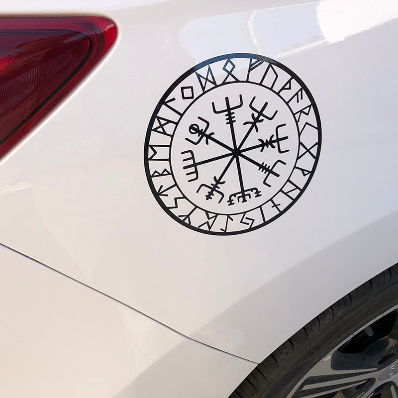 2020 NEW 15cm*15cm Originality Compass Rune Vinyl Car-styling Decal Motorcycle Car Sticker S6-3521