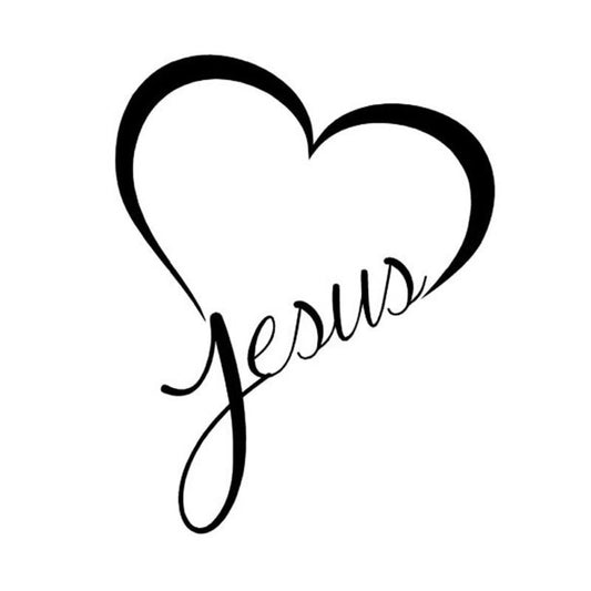 New Brand 11.5CM*14.5CM Personality Love Jesus Christian Vinyl Decal Accessories C5-0539