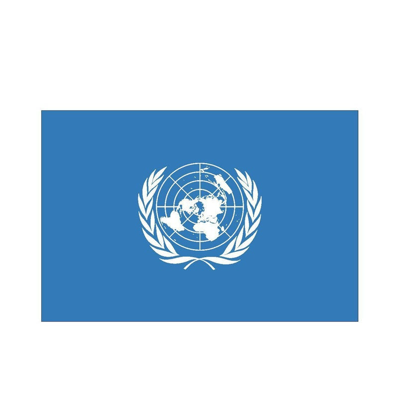 15.8CM*10.5CM Car Styling Decal UNITED NATIONS Creative Flag  Car Sticker 6-0530