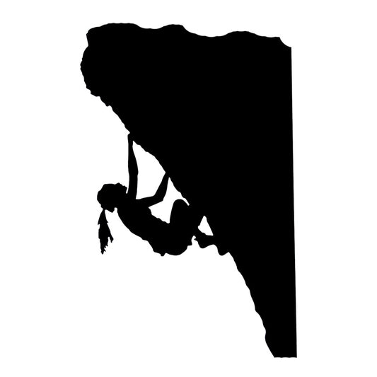 New Fashion 10.1CM*15.6CM Interesting  Climber Girl Black/Silver Car Sticker Vinyl Decal S9-0393