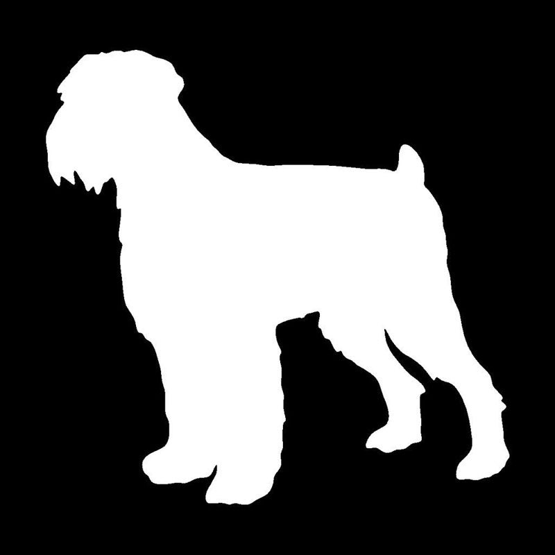 Hot 12.9*12.7CM Black Russian Terrier Animal Vinyl Decals Personality Pet Dog Window Decoration Car Sticker C6-1607