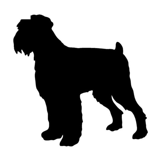 Hot 12.9*12.7CM Black Russian Terrier Animal Vinyl Decals Personality Pet Dog Window Decoration Car Sticker C6-1607