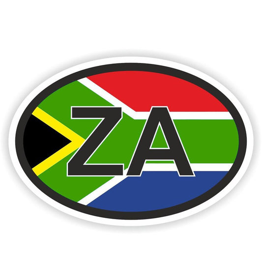 14.5CM*9.7CM Car Window South Africa ZA Country Code  Flag Decal Motorcycle Helmet Car Sticker 6-1578