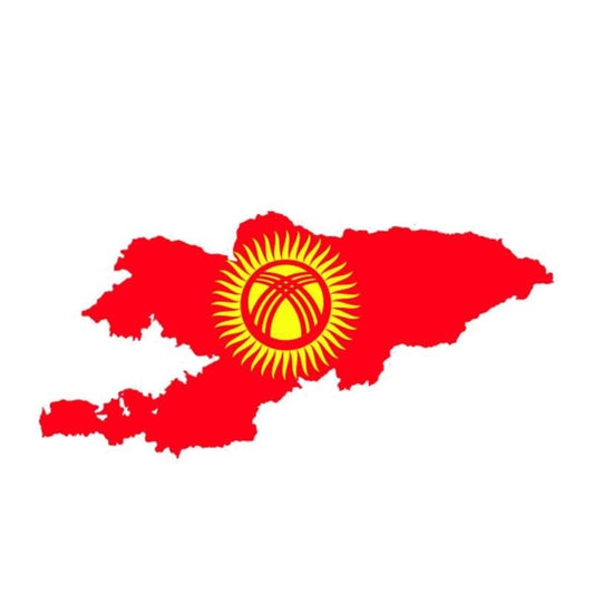 15.7CM*7.5CM Personality Car Styling Kyrgyzstan Flag Decal Car Sticker 6--0904