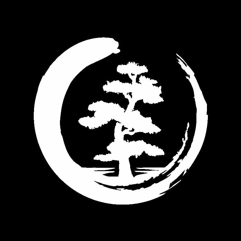 Hot 16CM*15.4CM Vinyl Decal Tree Of Life Zen Circle Buddhism Yoga Car Stickers Black/Silver C3-1520