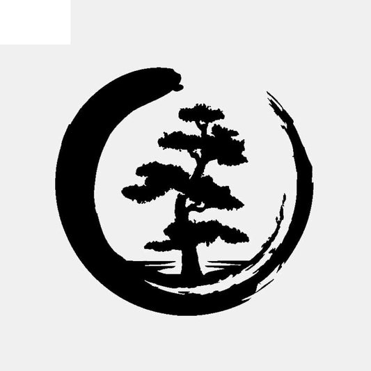 Hot 16CM*15.4CM Vinyl Decal Tree Of Life Zen Circle Buddhism Yoga Car Stickers Black/Silver C3-1520