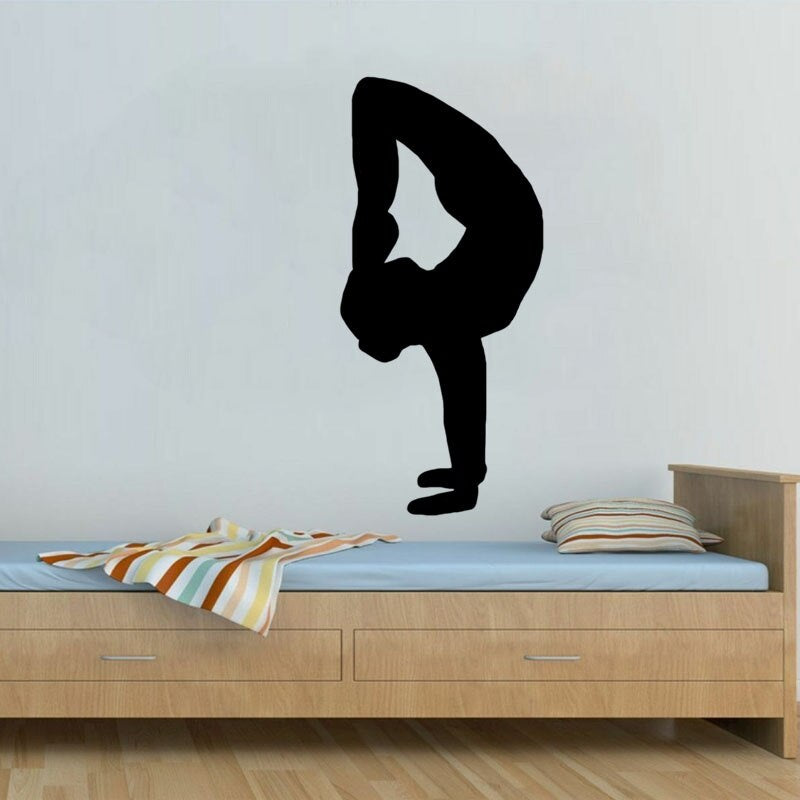 Hot 28CM*60CM Coolest Gymnastics Decor Sitting Room The Bedroom Decals  Wall Sticker PVC W2-336