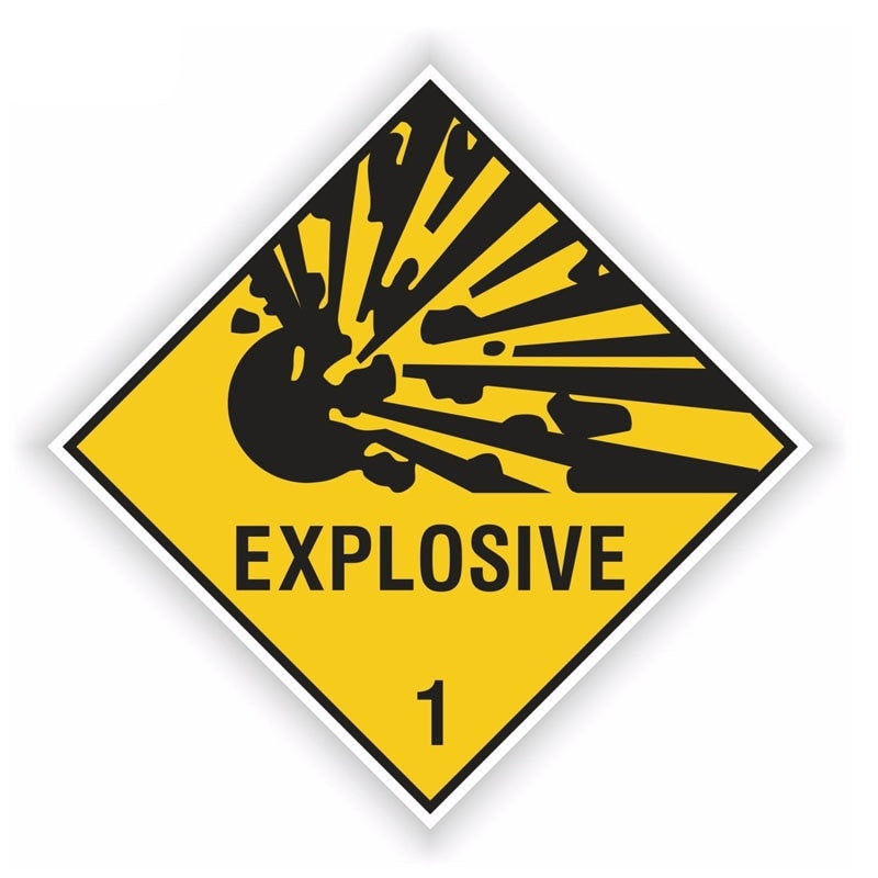 11.7CM*11.7CM EXPLOSIVE Warning Car Sticker Body Window Decal Cae Accessories 6-1537