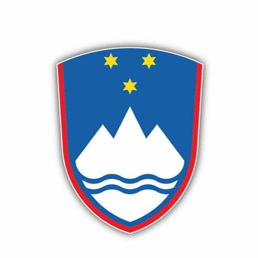 8.6CM*11CM Personality Slovenia Flag Coat Of Arms Car Sticker Decal Accessories 6-1408