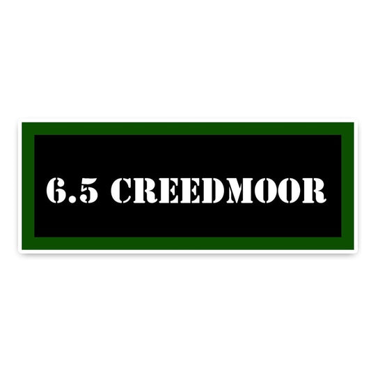 12.4CM*4.7CM 6.5 Creedmoor Ammo Fashion Car-styling Car Sticker Decal Waterproof 5-0087