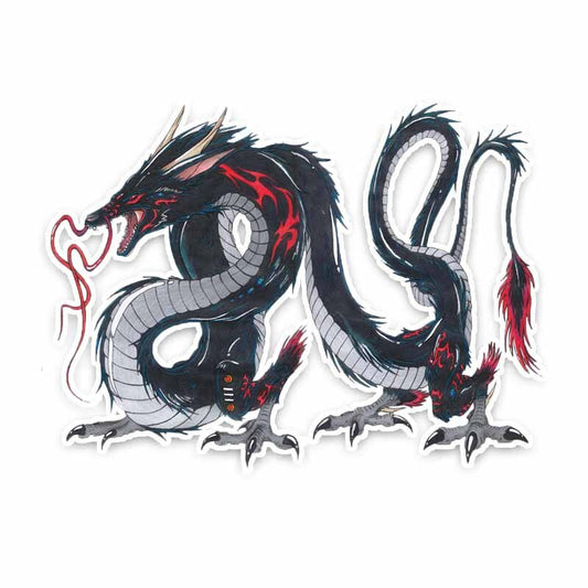 16.5CM*12.5CM Personalized Animal Ferocious Dragon Decal Car Sticker  5-1071