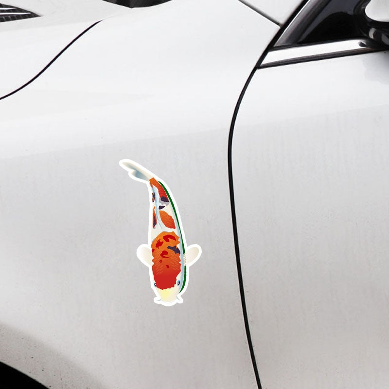 7CM*15.2CM Fashion  Animal Koi  Car Sticker Decal Car Exterior Accessories 5-0174