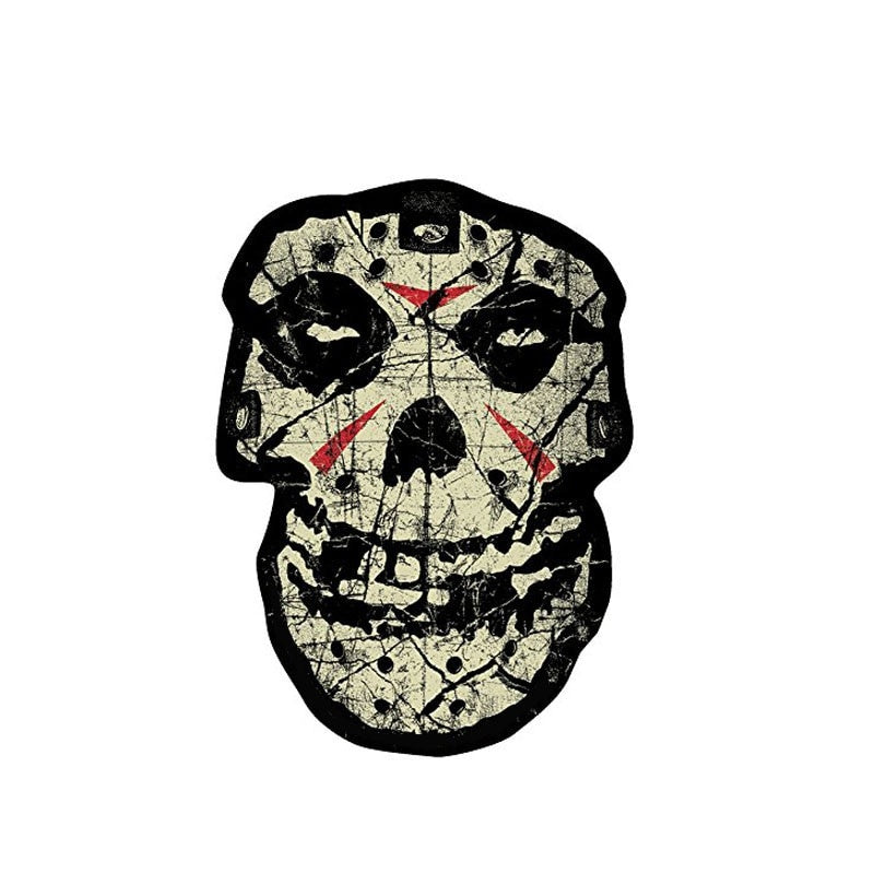 8.6CM*12CM Car Sticker Visionary Misfits Crystal Lake Skull Windows Decal   6-0149