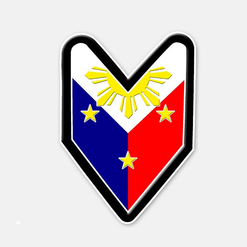 7.3CM*10.3CM PHILIPPINES JDM Decal Motorcycle Helmet Window Car Sticker 6-2979