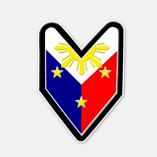 7.3CM*10.3CM PHILIPPINES JDM Decal Motorcycle Helmet Window Car Sticker 6-2979