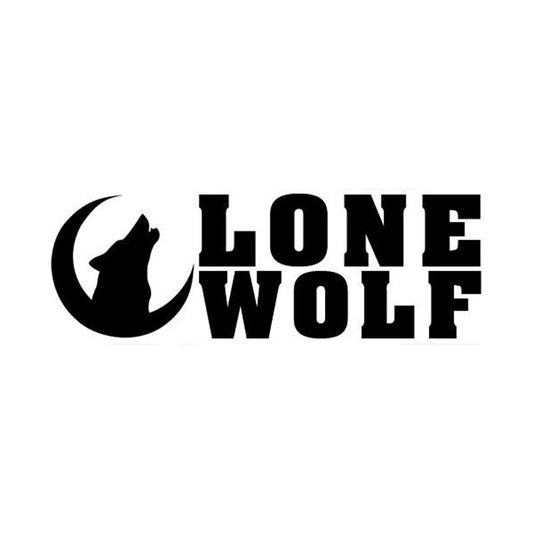 Fashion 14.7cm5cm Lone Wolf Vinyl Animal  Window Decals Stickers Car Styling C5-1146