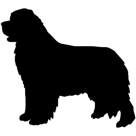 Hot 22.9*20.3CM foundland Dog Window Glass Decorative Stickers Lovely Car Covers Scratches Motorcycle Decals Accessories C6-0021
