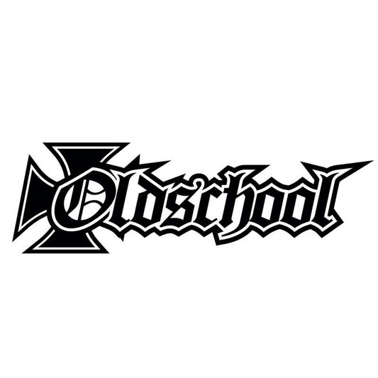 New Fashion 15.2CM*4.7CM OLD SCHOOL Vinyl Decal Tuning Hardcore Car Sticker Black Silver C10-01086