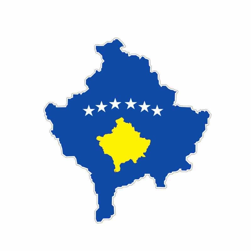 14.4CM*13CM Car Styling kosovo Map Flag Car Sticker Window Bike  Decal 6-1915