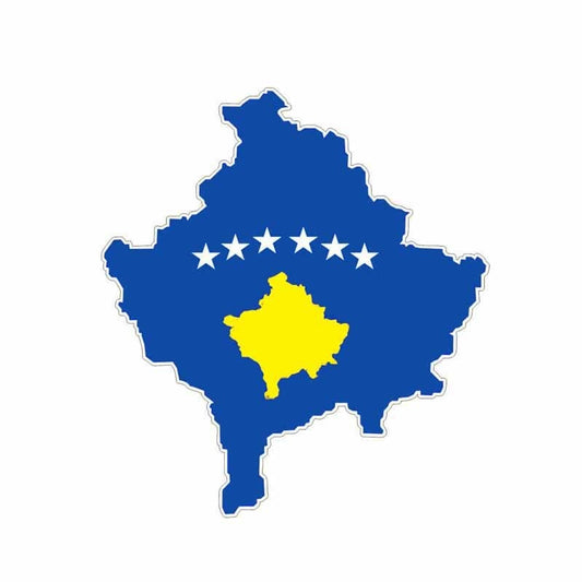 14.4CM*13CM Car Styling kosovo Map Flag Car Sticker Window Bike  Decal 6-1915