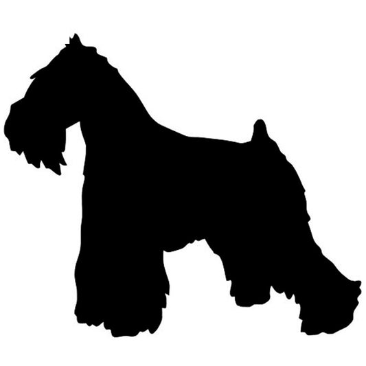 Hot 11.2*9.5CM Miniature Schnauzer Animal Personality Car Sticker Stylish Car Covers Scratches Decorative Stickers C6-0027