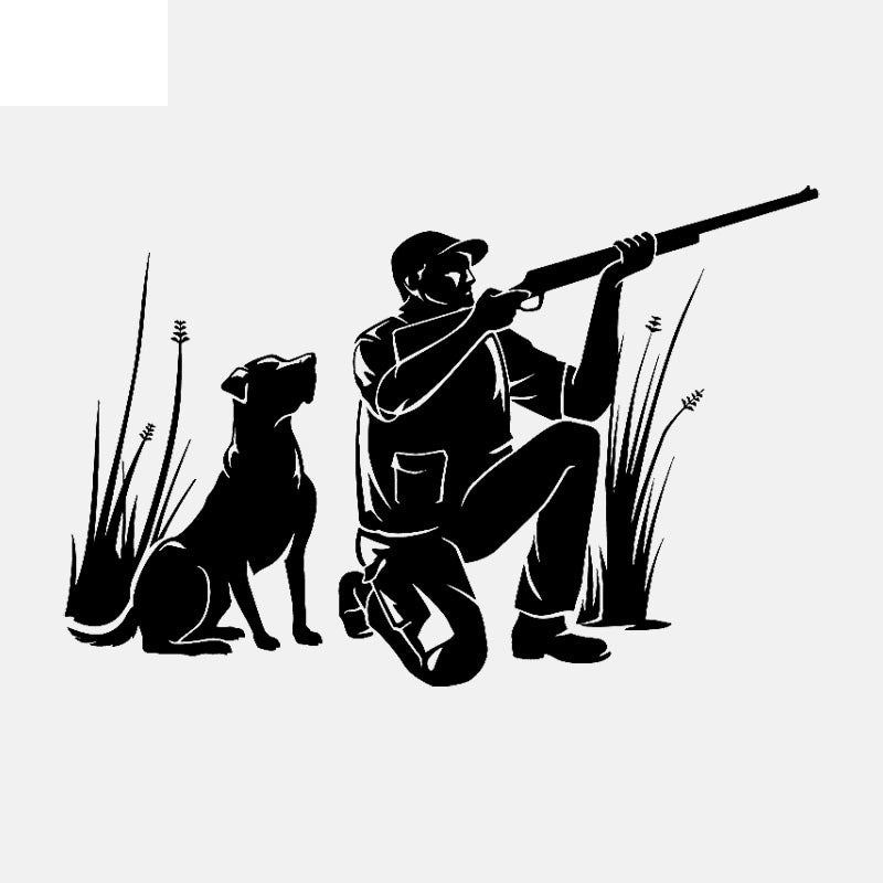 Fashion 70CM*45.5CM  Dog Hunt Hunting Decor For Home Bedroom Decor Wall Sticker Decal PVC W3-263