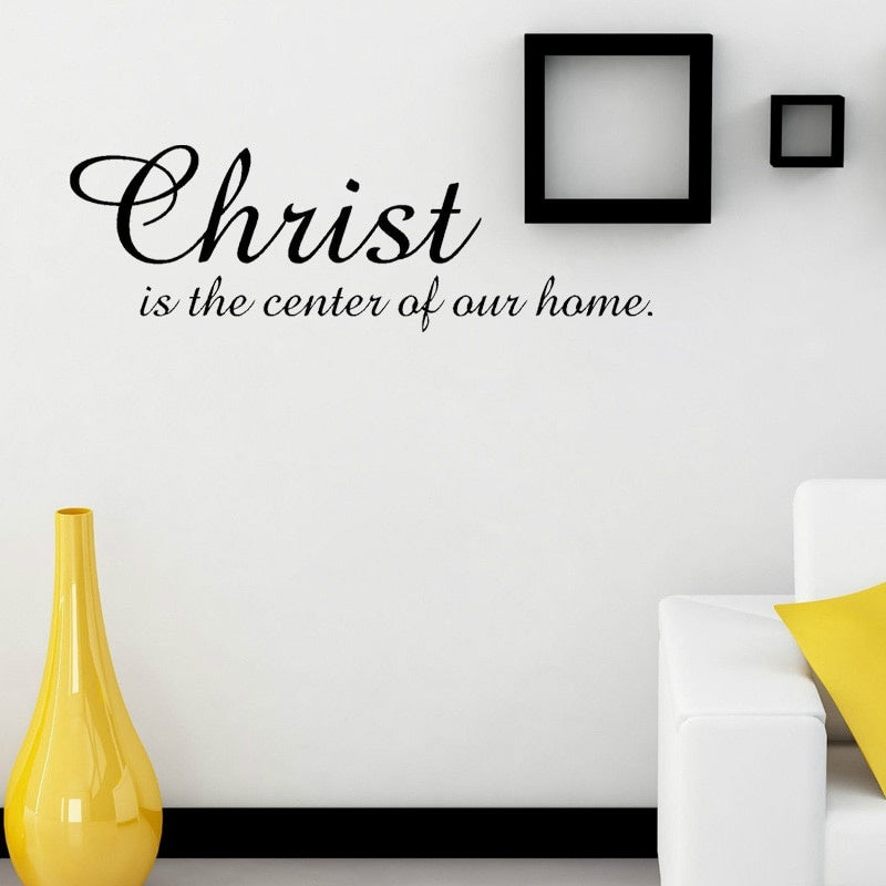 High-quality 50CM*16.1CM Christ In Our  Home Inspirational  Art PVC Removeable Wall Decor W1-578