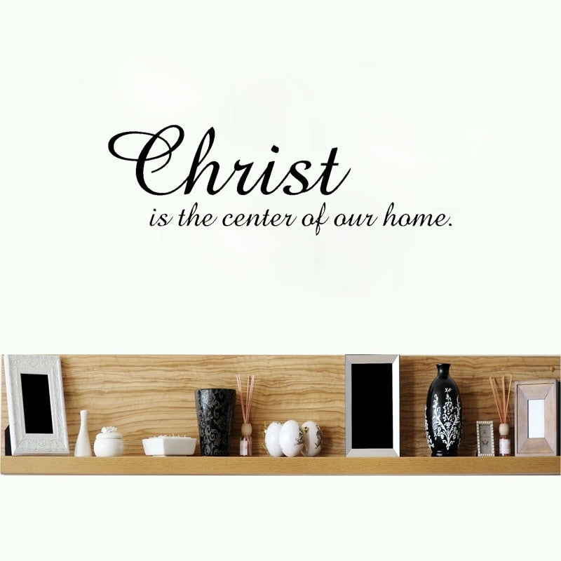 High-quality 50CM*16.1CM Christ In Our  Home Inspirational  Art PVC Removeable Wall Decor W1-578