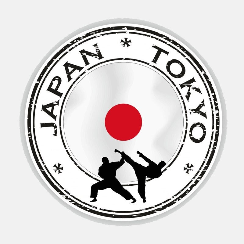 12.5CM*12.5CM Japan Tokyo Karate Car Sticker Window Helmet Decal 6-2771