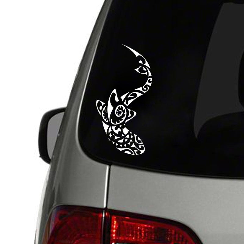 Fashion 8cm*15.8cm A Tribal SHARK  Vinyl Car-styling Car Sticker Decals Black Silver Accessories C11-0354