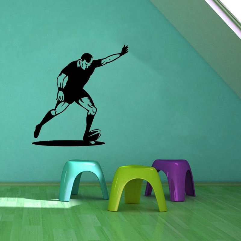 52.3CM*55CM Coolest Football Sport Sitting Room The Bedroom Wall Sticker PVC Personalized Decals W2-082