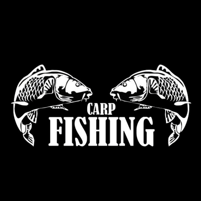14.3cm*6.5cm Personalized Carp Fishing Hunting Body Stickers C5-1767