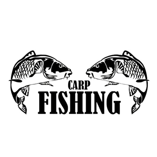 14.3cm*6.5cm Personalized Carp Fishing Hunting Body Stickers C5-1767