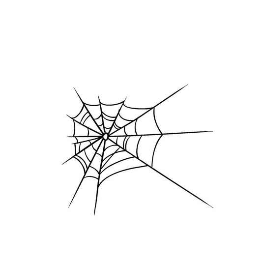 14.5CM*12.6CM Original Spider Cobweb Minimalist Vinyl Decal Car Sticker Delicate Black/Silver C19-0705