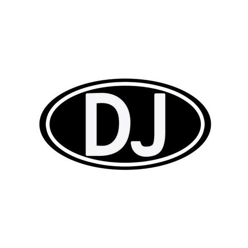 12.5cm*6.6cm Personality Letters DJ Music Window Decal Sticker C5-1168
