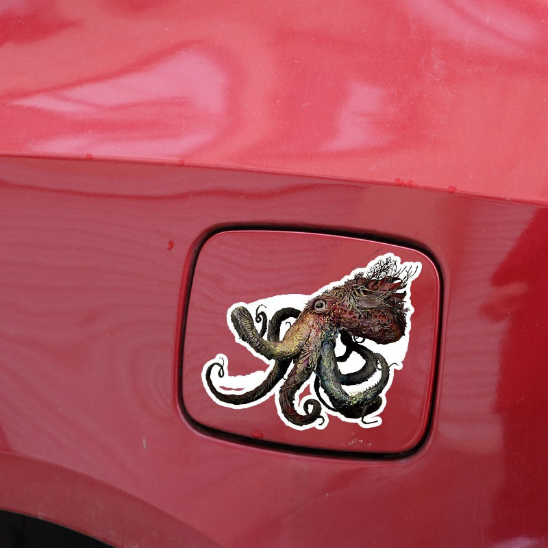 15CM*13.7CM Personality Animal Octopus Car Sticker  Waterproof Decal 5-0230