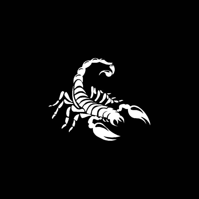 15.5CM*12.6CM Valiant Scorpion Delicate Dazzling Predator Car Sticker Vinyl Decal Black/Silver C19-0430