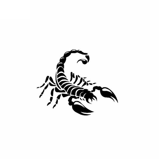 15.5CM*12.6CM Valiant Scorpion Delicate Dazzling Predator Car Sticker Vinyl Decal Black/Silver C19-0430