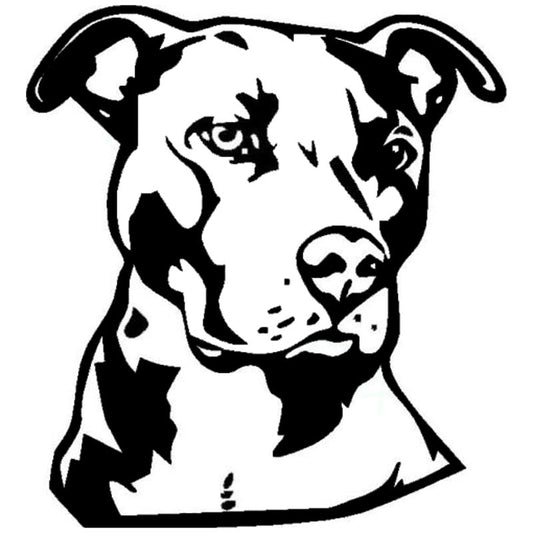 New Hot 14*15.2CM Pit Bull Face Vinyl Decal Car Styling Animal Decoration Accessories Classic Personality Stickers C6-1740