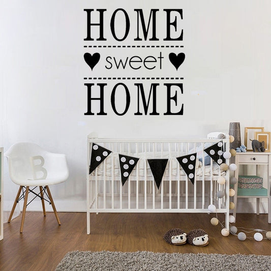 2020 NEW 58.4CM*62CM Fun Quote Home Sweet Home  For Wall Decal  PVC  Wall Sticker W1-012