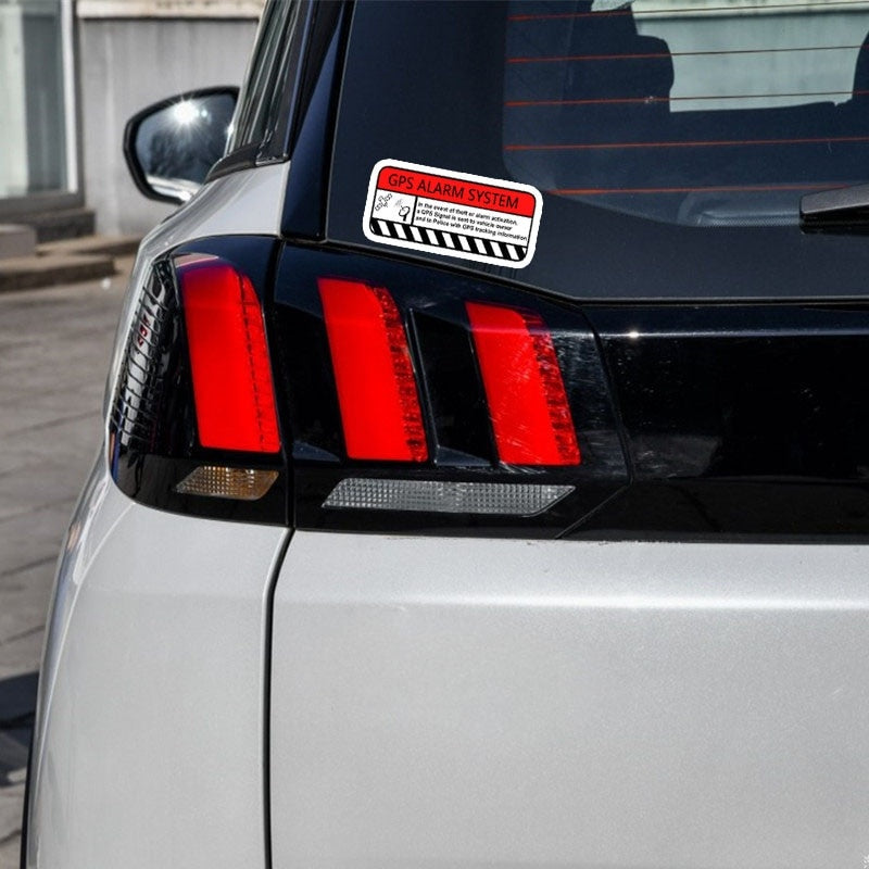 15.6*6.8CM Warning GPS Alarm System Activition Signal  Car Sticker Decals  C1-3075