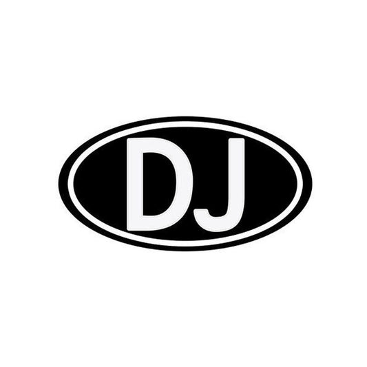 2020 NEW 12.5cm*6.6cm Personality Letters DJ Music Window Decal Sticker C5-1168