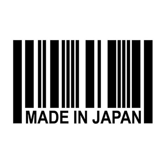 2020 NEW Made In JAPAN Barcode Sticker Japanese-Made Car Stickers Decorative Decals Black Silver C10003