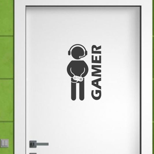 15*25CM Gamer Wall Sticker Video Game Cartoon Door Decal Boys Room Decor D1-0003